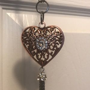 Mixed Metal Heart Necklace